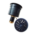 Motor 70 Durchlass 129mm 12-Blatt-EDF-Kanalventilator 2850-6S Bürstenloser Motor Dynamische Balance Hohe Leistung für Rc Jet Airplane EDF Plane